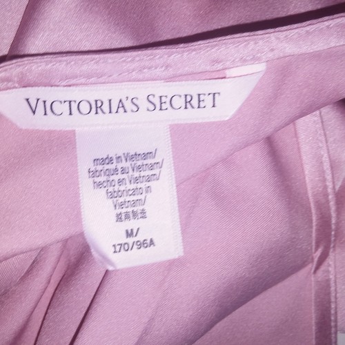 Lencería Victoria Secret Chemise Slip Mediana Rosa Bling Lazos Estrás Correas S - Imagen 8 de 9