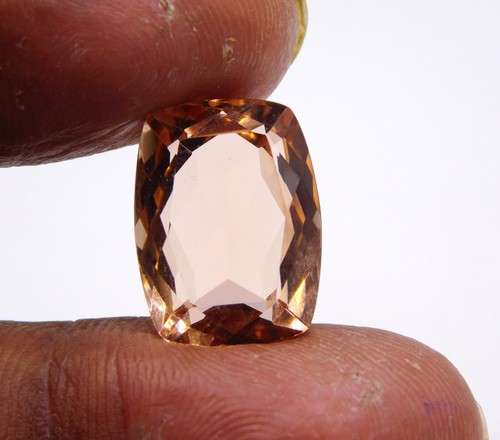 12x16 MM Lab Created Morganite Cushion Cut Lot Loose Gemstone For Jewelry P-3509 - Picture 6 of 7