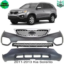 Front Bumper Cover Fascia & Grille Assembly Kit For 2012-2013 Kia Optima