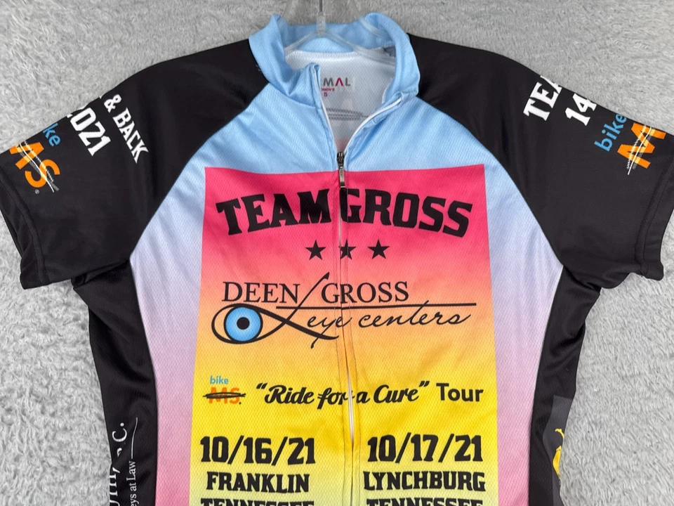 Женская футболка Primal Cycling маленькая розовая черная командная грубая на молнии короткий рукав - Изображение 4 из 4