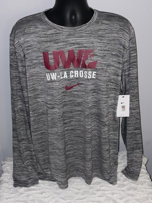 WISCONSIN-LA CROSSE EAGLES COLLEGE NIKE DRI FIT TEAM ISSUE LONG SLEEVE SHIRT 2XL
