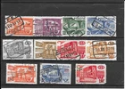 BELGIUM  RAILWAY  STAMPS - 1950/53 - CF322-CF329 + CF331-CF333  --- used