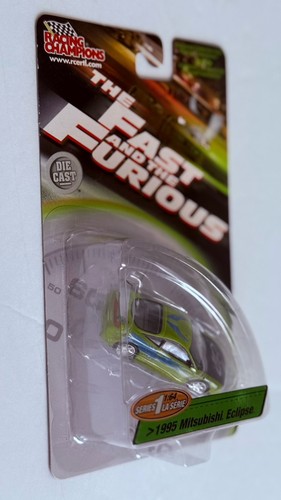 Fast and Furious 1995 Mitsubishi Eclipse Racing Champions 1:64 Diecast Brian’s - Picture 8 of 11