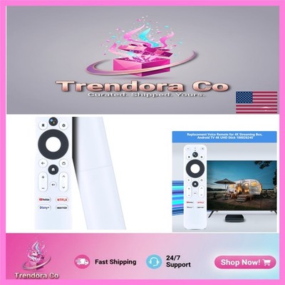 New Onn 4K Remote with Voice Search   Compatible with Android TV Devices