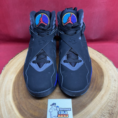 Nike Air Jordan 8 Retro Aqua Black Blue Purple Playoff Size 9.5