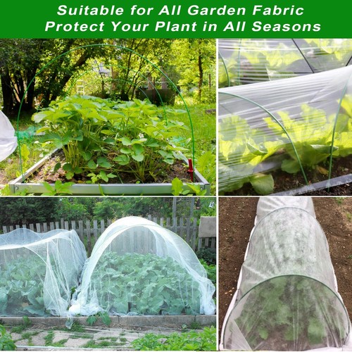 Garden Hoops for Raised Bed, 60 PCS Greenhouse Hoops 10 Sets of 8.5 FT Long G... - Picture 6 of 6