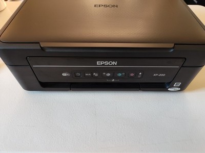 Epson XP-200 Wireless Printer Copier Scanner w/ Power and USB Cables Tested