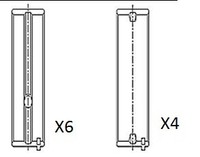 Kurbelwellenlagerschale FÜR Vw, Audi, Seat - Fai Autoparts BM1044-STD