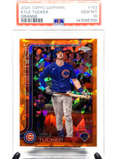 2025 Topps Chrome Sapphire Edition - Kyle Tucker #103 Orange 7/25 PSA 10