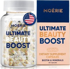 Moerie Ultimate Hair Boost Supplements for Women Men - Hair, Skin, Nails Vit