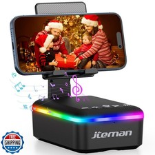JTEMAN Gifts for Men Women,Cell Phone Stand with Bluetooth Speake