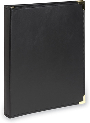Classic Collection Leather 3 Ring Binder, Executive Presentation Portfolio, 0.5