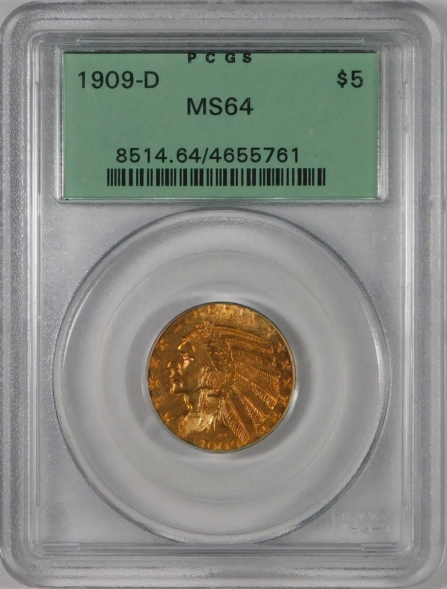 1909 Year Half Eagle $5 US Gold Coins (Pre - 1933) for sale | eBay