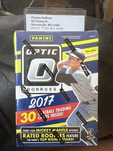 2017 Donruss Optic Baseball Blaster Box Factory Sealed