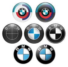 BUY 3 GET 1 FREE!  60mm Vinyl Decal Sticker Fits Many BMW Wheel Center Sticker