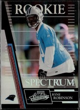 Ryne Robinson 2007 Playoff Absolute Panthers #/100 Rookie Spectrum Black