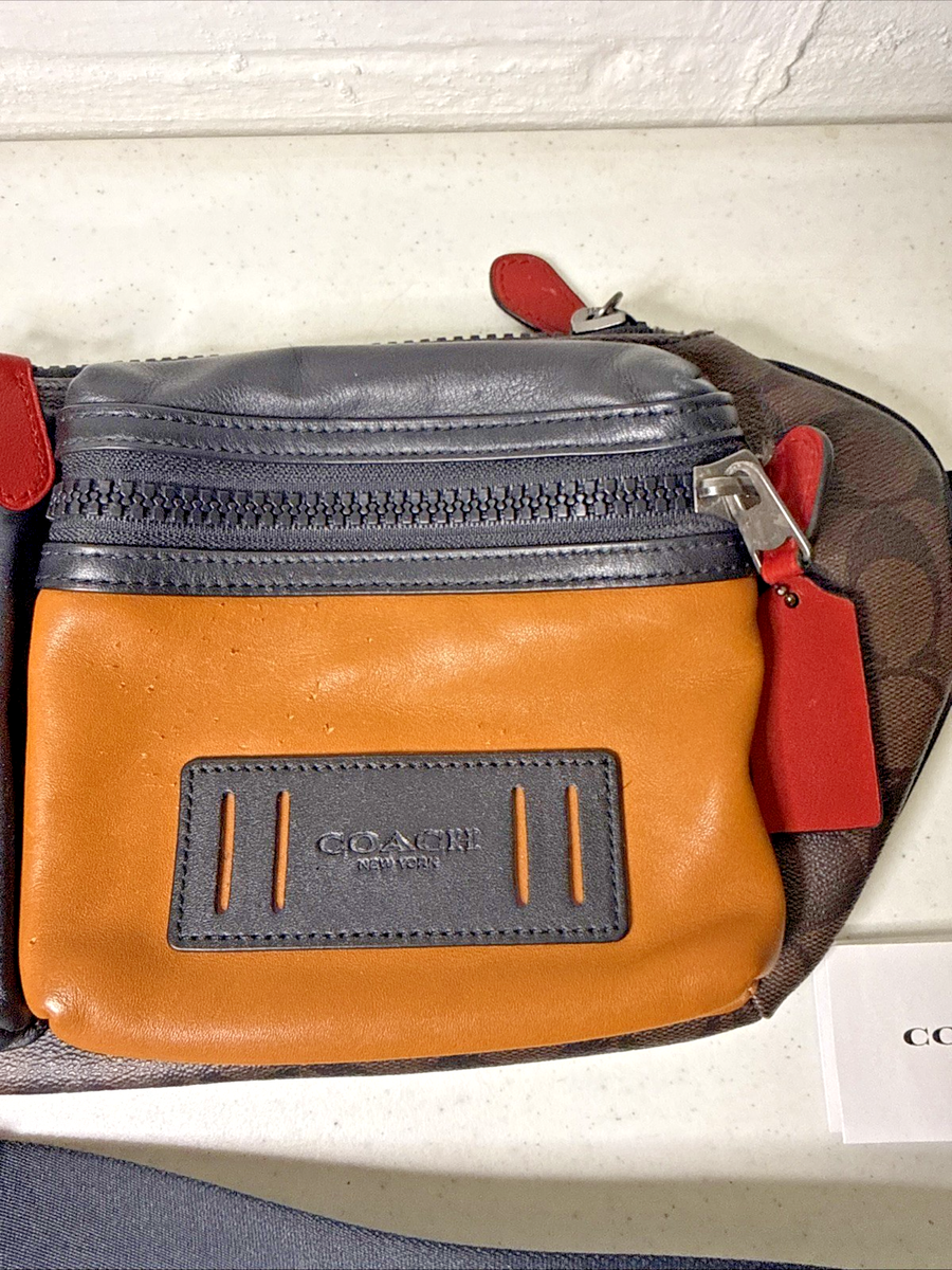 ◇SAランク◇COACH コーチ RIDER DOUBLE ボディバッグ ウエストバッグ