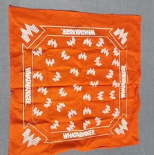 Whataburger Orange Bandana Handkerchief 20" x 21"