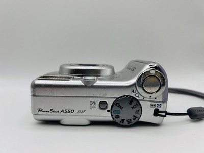 Canon PowerShot A550 Digital Camera 7.1 MP 4x Zoom Silver (Takes