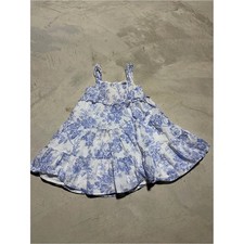 Janie and Jack Blue Floral Tiered Sundress 4