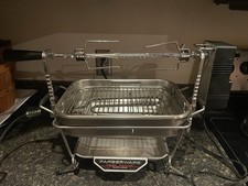 Vintage Farberware Open Hearth 441 Elektro Grill - Drehspieß 445 gebraucht funktioniert