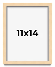 11x14 Solid Wood Picture Frame with UV Acrylic, Available in 6 Finishes
