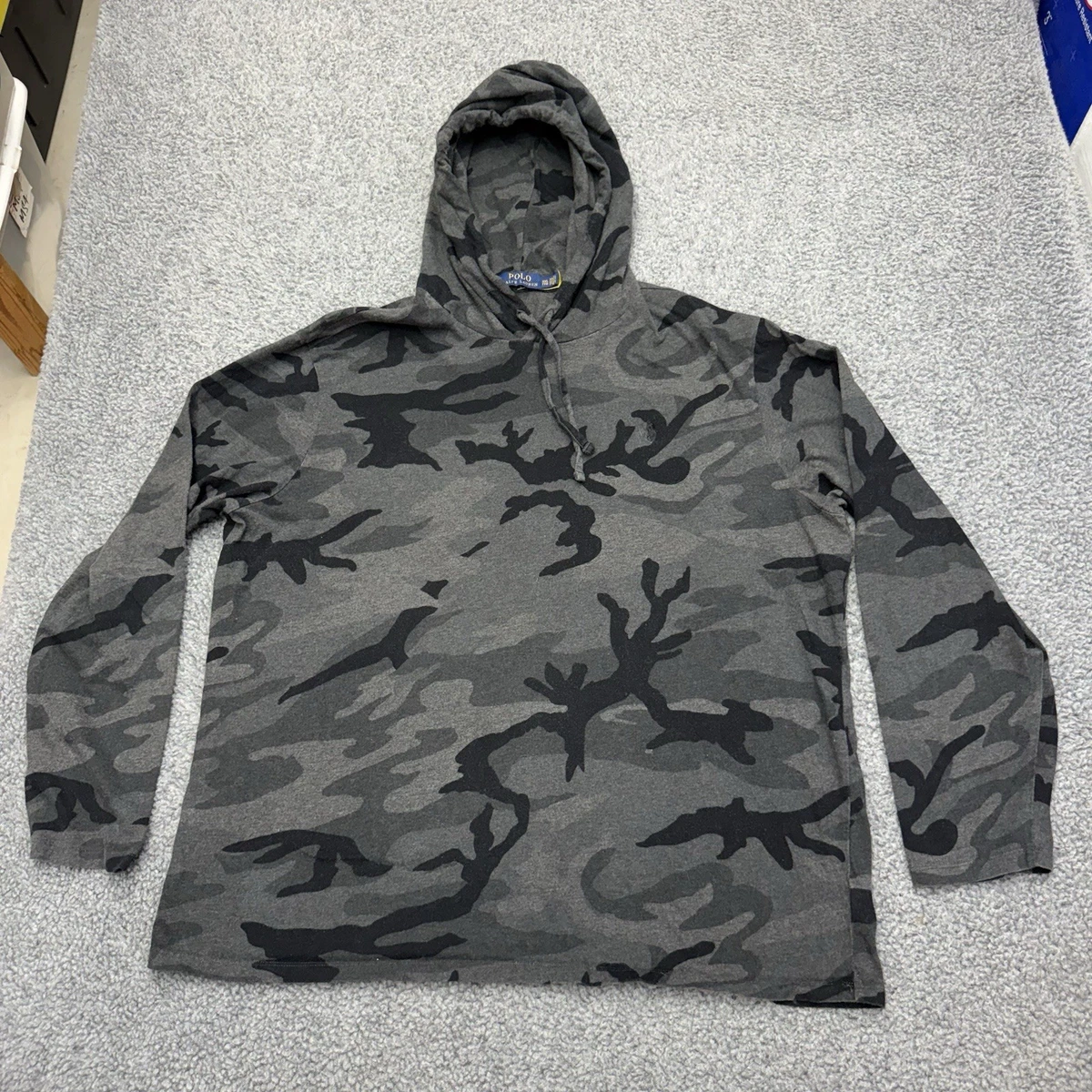 Preços baixos em Camuflagem Polo Ralph Lauren moletons de manga