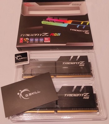 G.SKILL Trident Z RGB 32GB (2x16GB) 4000Mhz DDR4 RAM CL18 (F4-4000C18D-32GTZR)