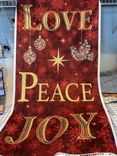 christmas fabric panel