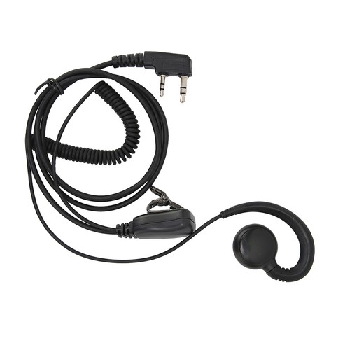Walkie Talkie Headset 180° Rotatable K Head Mic Headphone For Uv‑5 ND - Photo 4/12