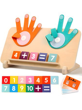 Wooden Math Learning Board Toy Kids Arithmetic Addition Subtraction Educational