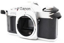 SALE NEAR MINT w/Strap Canon AV-1 silver SLR 35mm Film Camera From JAPAN