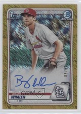 2020 Bowman Chrome Prospect Gold Shimmer Refractor 9/50 Brady Whalen Auto 1da