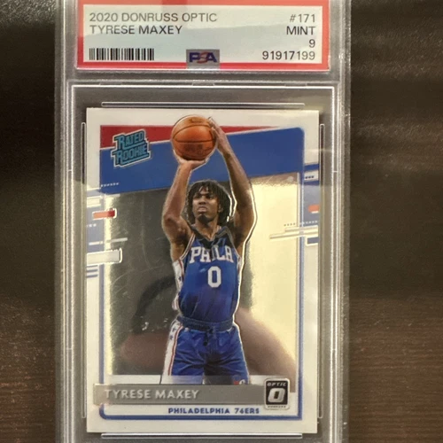 2020 Donruss Optic Tyrese Maxey Rookie #171 PSA 9