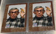 2-2002 TOPPS AMERICAN PIE GEORGE BURNS COMEDIAN/ACTOR CARD-AP4426