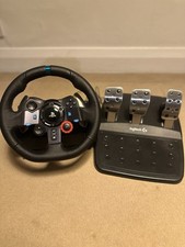 Logitech G920/G29 Driving Force Racing Wheel with Pedals Kit - Black