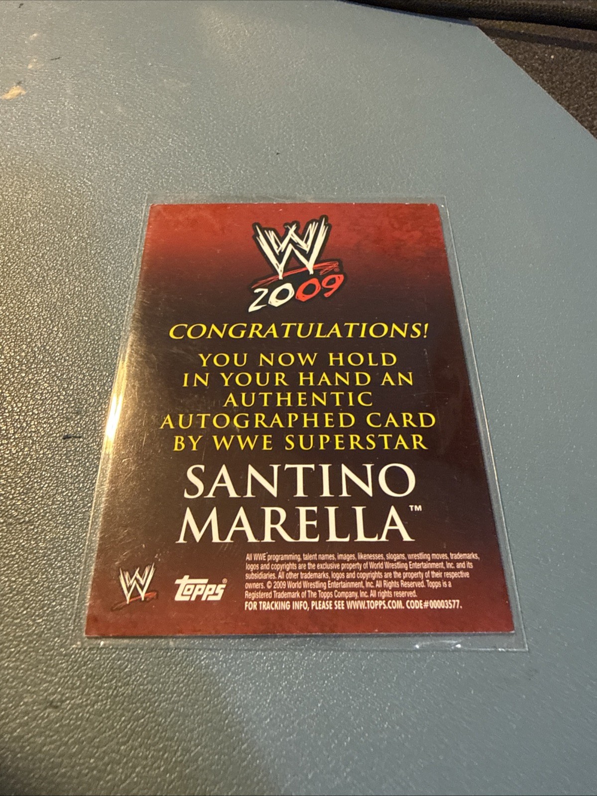 Santino Marella: 2009 Topps WWE Authentic Autograph SSP Rare SUPERSTAR view 20