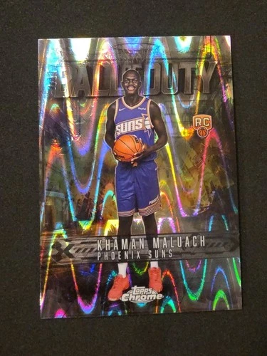 2025 Topps Chrome Khaman Maluach Refractors RayWave (RAW)