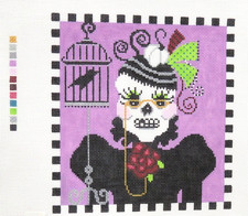 Shelly Tribbey CBK Halloween Bride Handpainted Needlepoint Canvas 13ct