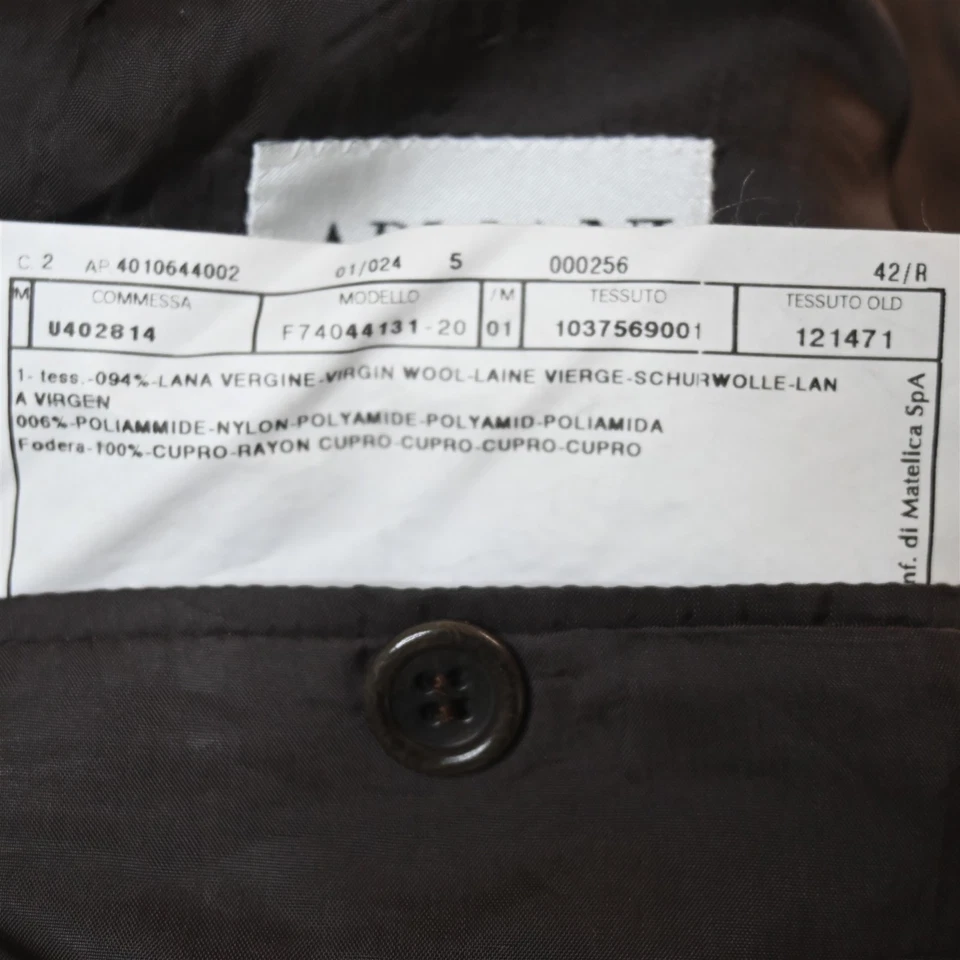 Casaco esportivo Armani Collezioni 42R marrom xadrez Glenn 100% lã Itália blazer - Imagem 4 de 4