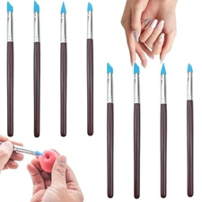 8 Pack Silicone Paint Brush, Silicon Color Shapers Brushes, Clay Color 