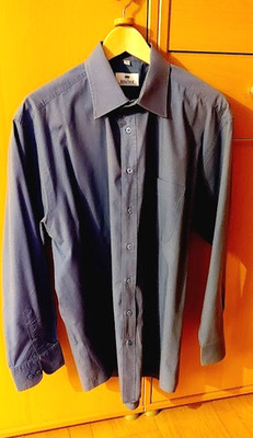 Herren Hemd - KW43 Gr. XL - Langarm - blau - Kingfield