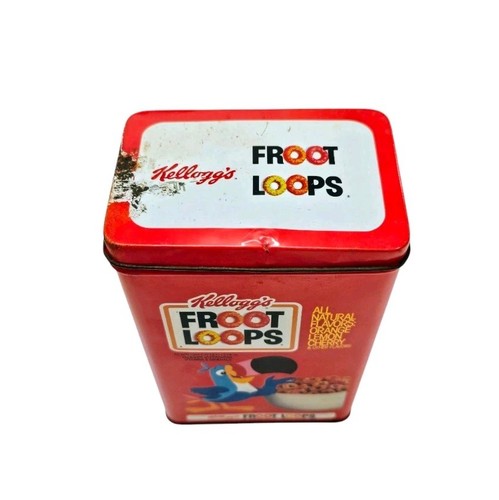 1984 KELLOGGS FROOT LOOPS COLLECTIBLE DECORATIVE VTG TIN - Picture 8 of 9