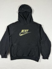 Nike Black and Camo Hooded Sweatshirt Youth Size XL Pre-Owned