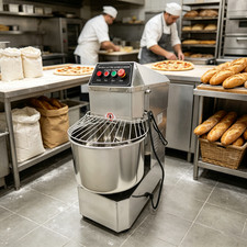 30L 110V Stainless Steel Double-Speed  Double-Acting Dough Mixer for Commercial