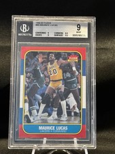 1986 Fleer Basketball Maurice Lucas #66 BGS 9 (Best Price on eBay)