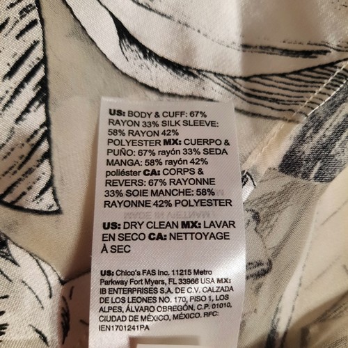 Blusa de manga larga del mercado negro de la Casa Blanca talla mediana - Imagen 7 de 7