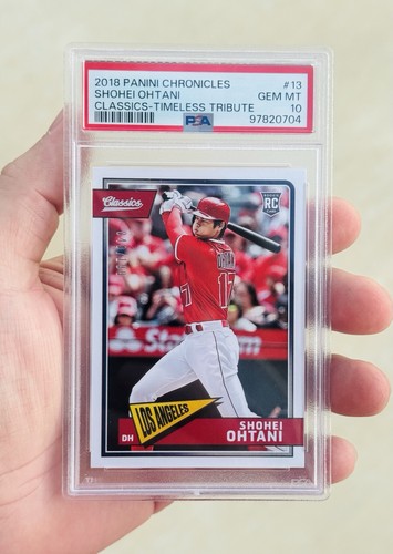 2018 Panini Chronicles #13 Shohei Ohtani Classic Timeless Tribute /199 PSA-10