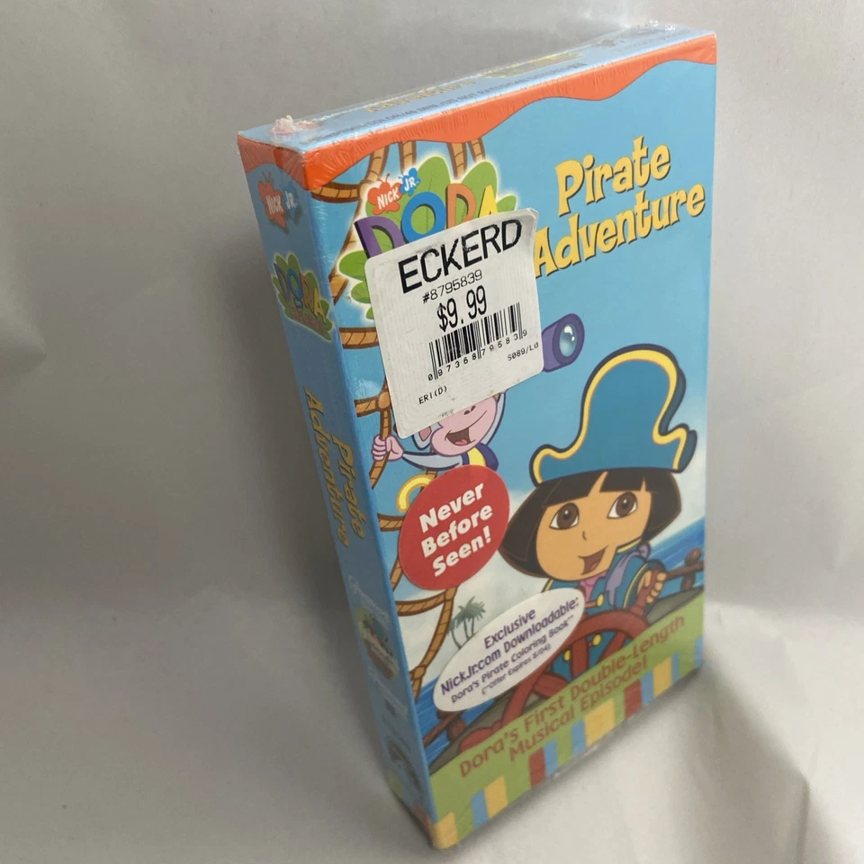Dora The Explorer Pirate Adventure VHS Factory Sealed New 2003 - Image 2 of 4