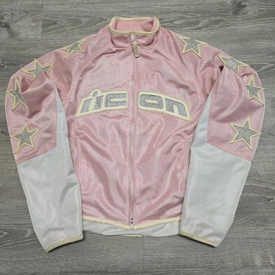 Icon 54 Hooligan Motorcycle Jacket Womens Small Pink Mesh Riding Armor Moto READ